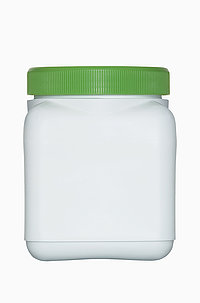 Kunststoff Vierkantflasche: 500 Milliliter, Farbe: natur