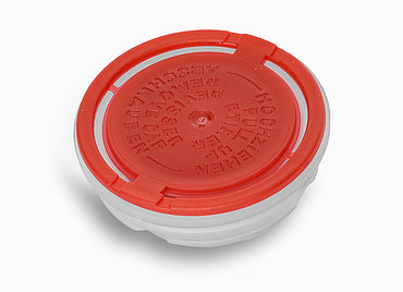 Prelldeckel mit Balg aus PP ø 42,0 mm Mündung