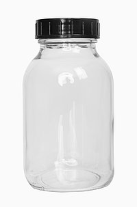 Wide neck bottle: 500 milliliter, colour: clear