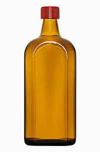 Meplatflasche: 500 Milliliter, Farbe: braun