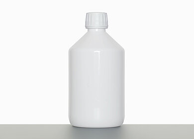 PET Flasche: 500 Milliliter, Farbe: weiß