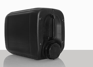 Kunststoffkanister: 5,0 Liter, Farbe: schwarz