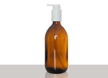 Syrup bottle: 500 milliliter, colour: brown transparent