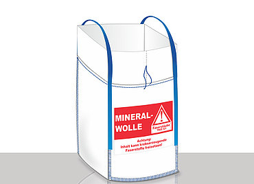 Big Bag für Mineralwolle: 970,0 Liter, Farbe: weiß
