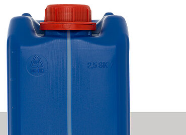 Plastic canister: 2,5 liter, colour: blue Plastic canister: 2,5 liter, colour: blue